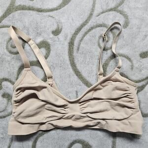 Skims Bralette 2x/3x Beige Seamless Sculpt Comfort Support Pull On Stretch